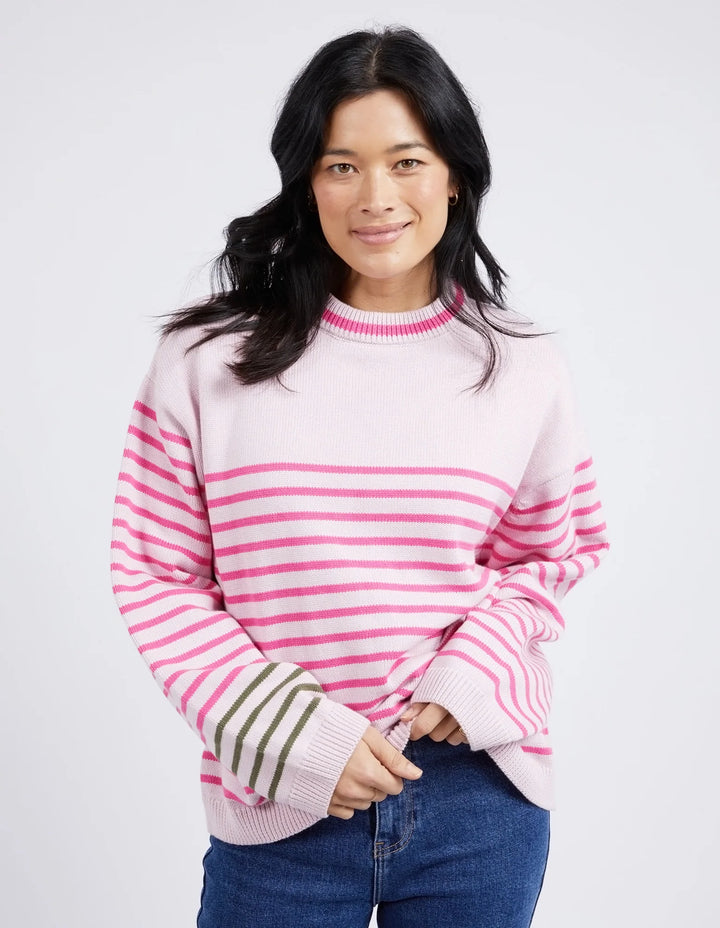 Elm Penny Stripe Knit - Powder Pink