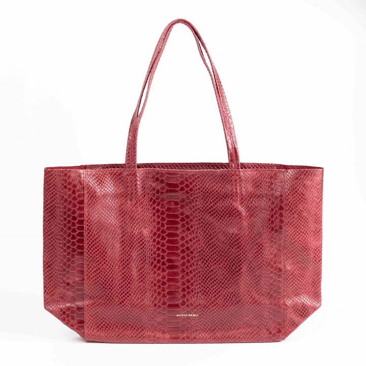 Maison Fanli Tote Snake Tote Rouge