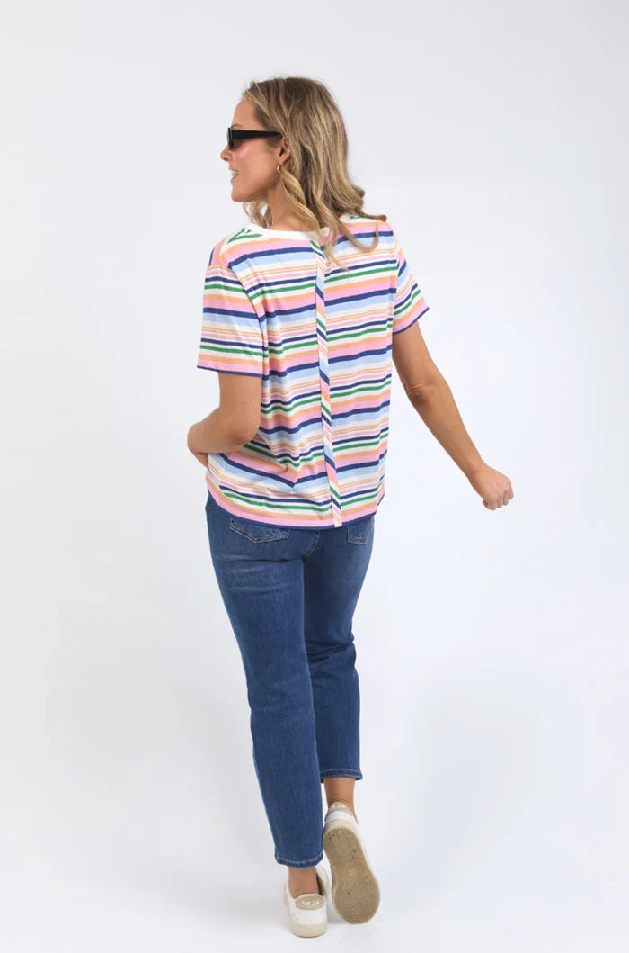 Elm Sorbet Tee - Multi Stripe