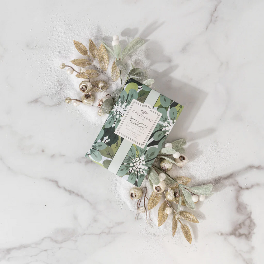 Greenleaf Shimmering Snowberry Scented Sachet