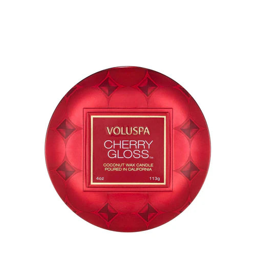 Voluspa Cherry Gloss Decorative Tin