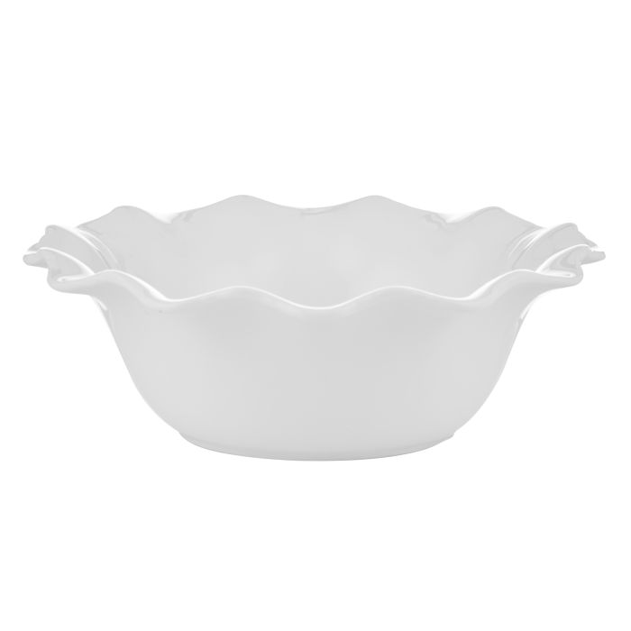 Wavy Porcelain Round Bowl