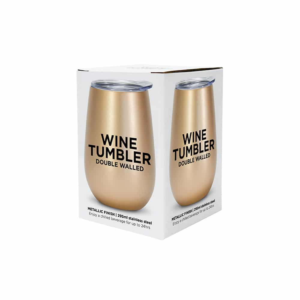 Wine Tumbler - Double Walled - Stainless Steel