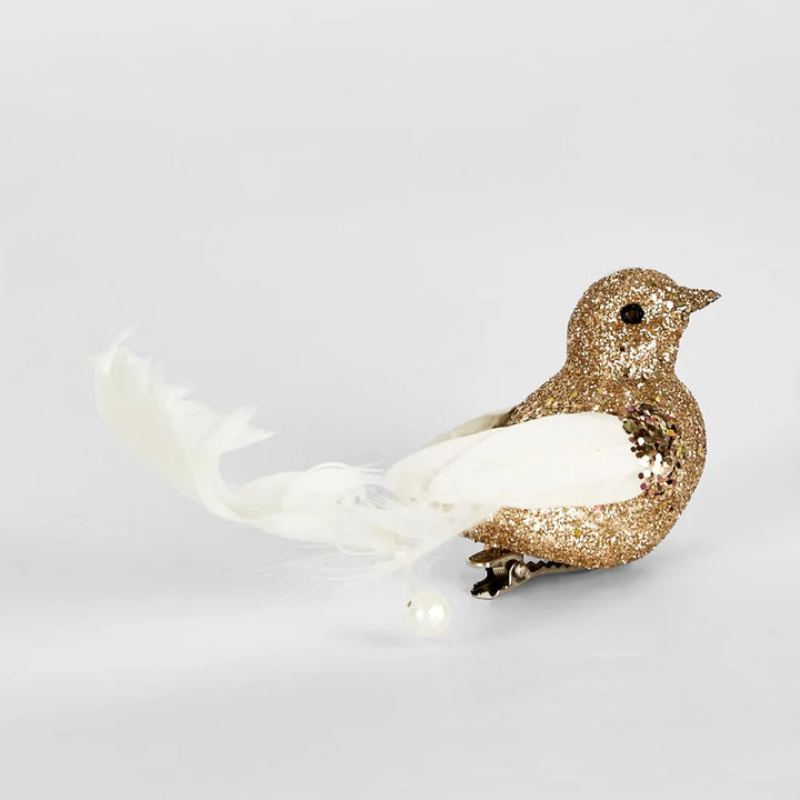 Zhelor Clip on Bird - White