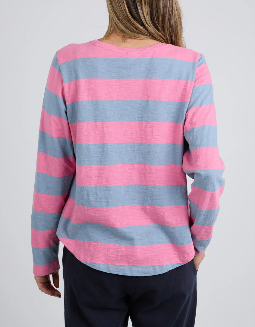 Elm Spritz Stripe L/S Tee - GerBlue