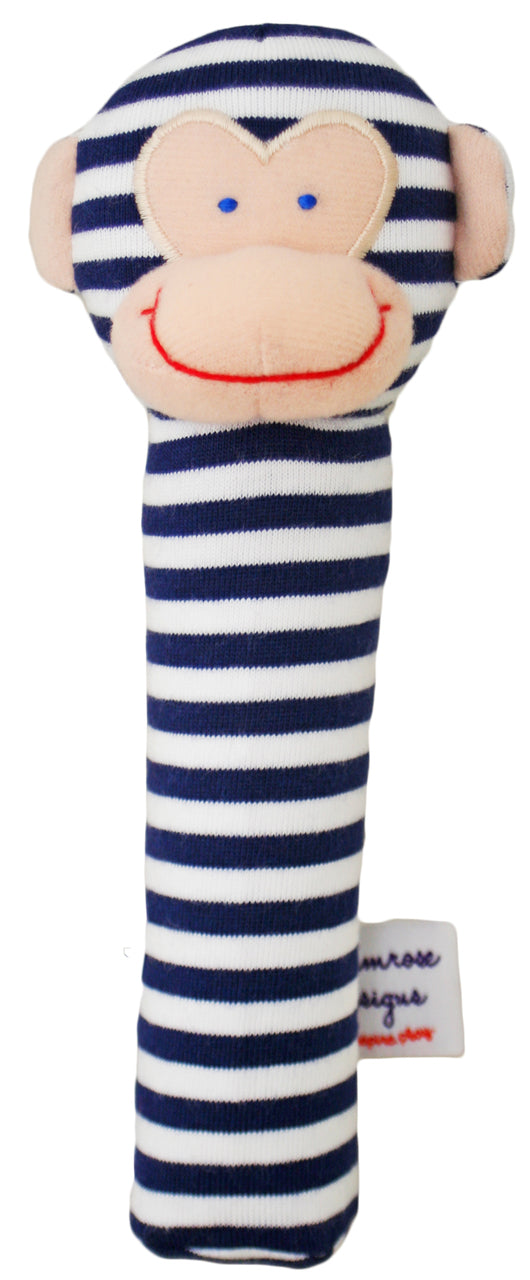 Monkey Squeaker - Navy Stripe