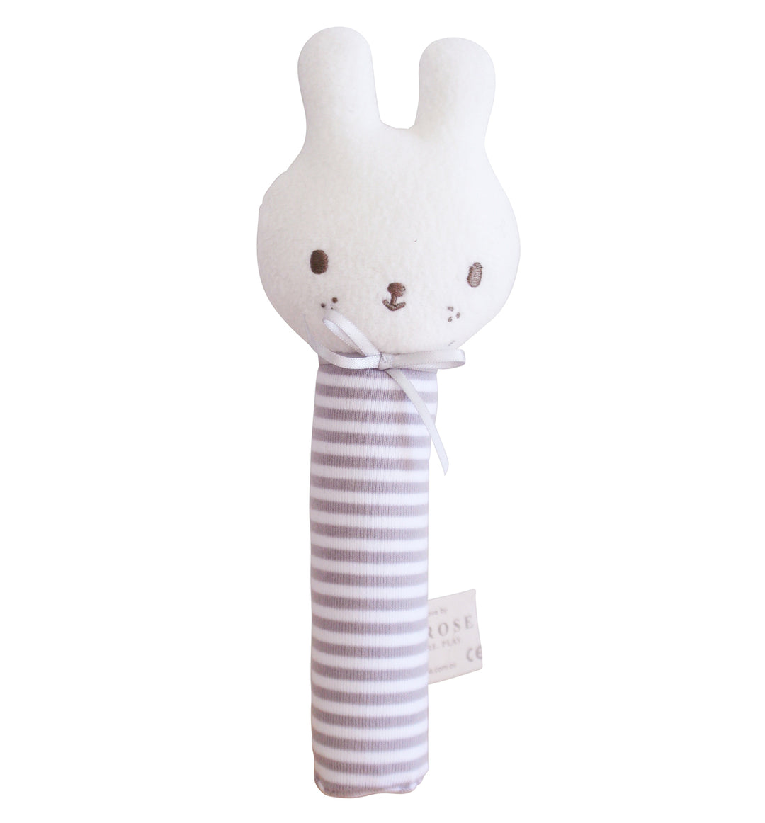 Baby Bunny Squeaker - Grey