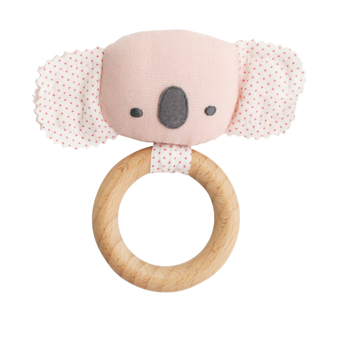 Baby Koala Teether Rattle - Pink