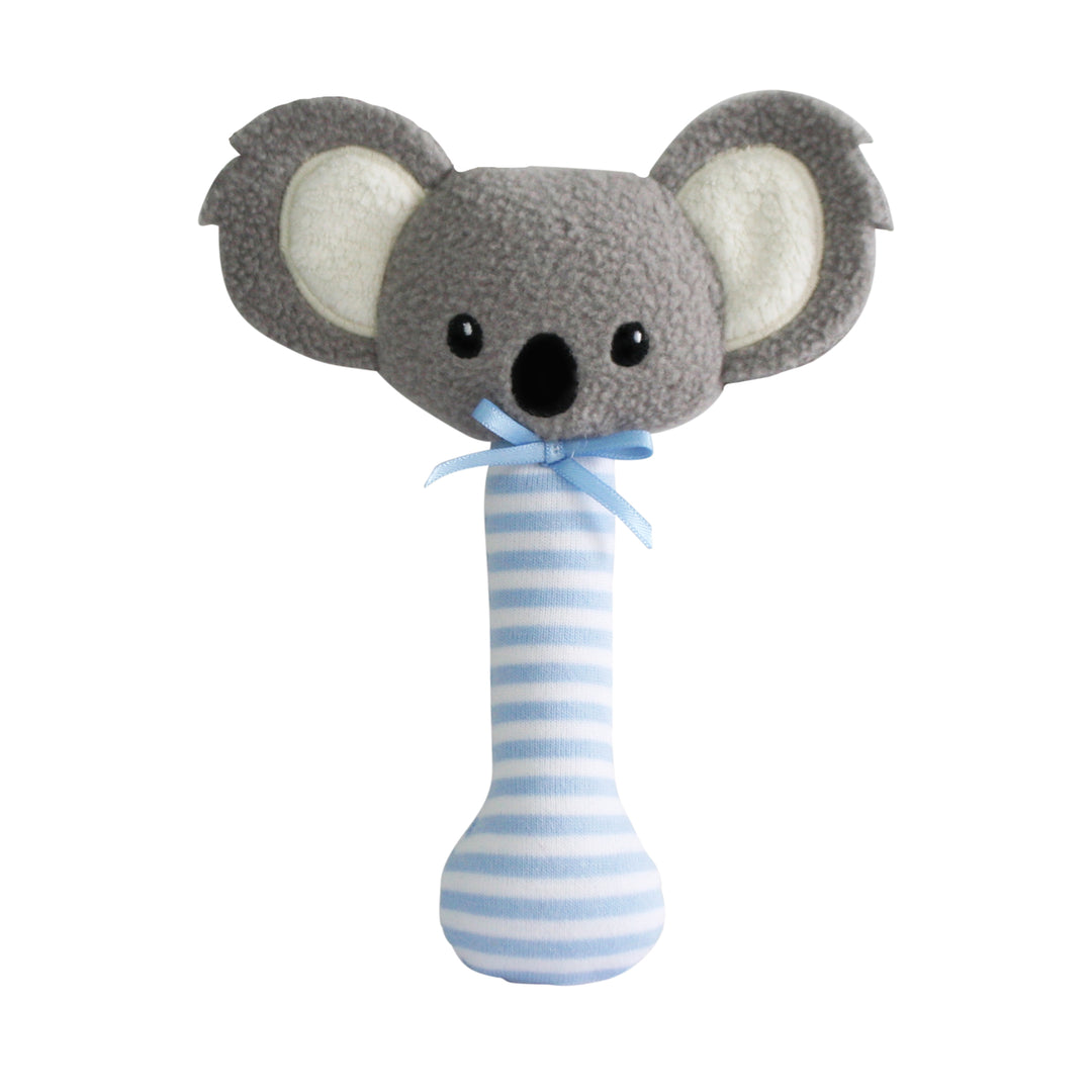 Baby Koala Stick Rattle - Blue