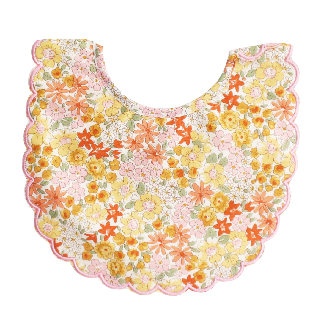 Scallop Bib - Sweet Marigold