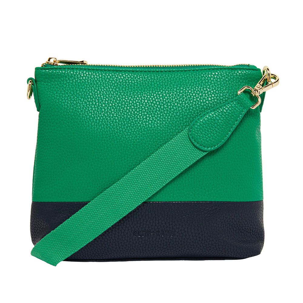 Elms + King Avoca Crossbody - Green+Navy