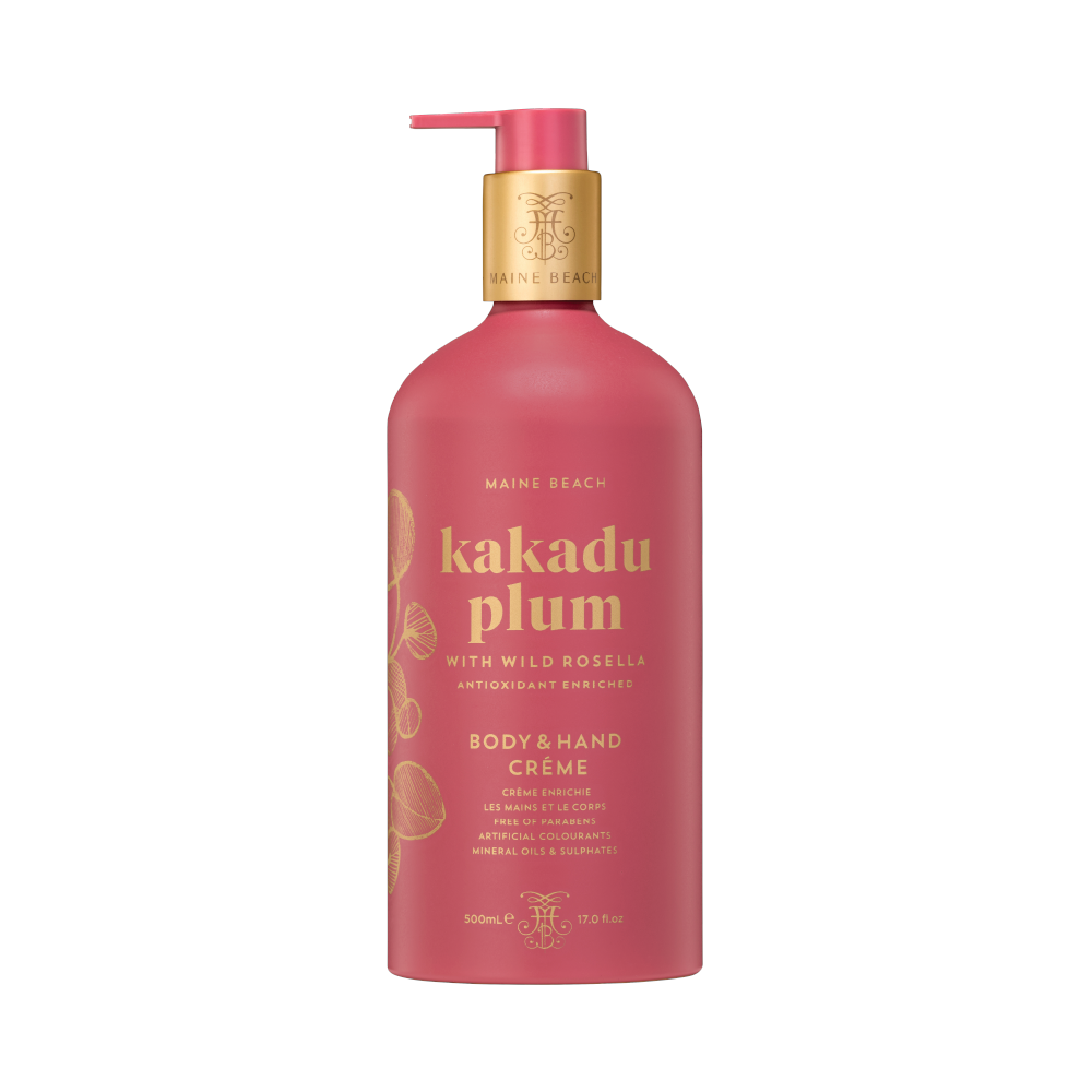 Kakadu Plum with Wild Rosella Hand & Body Creme 500ml