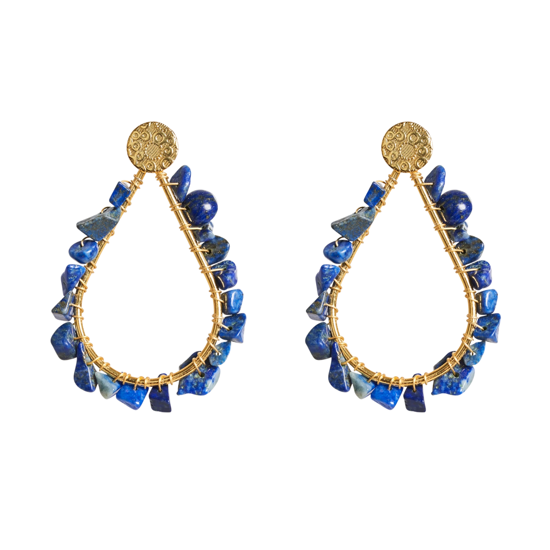 Beyond Lapis Earring - Teardrop