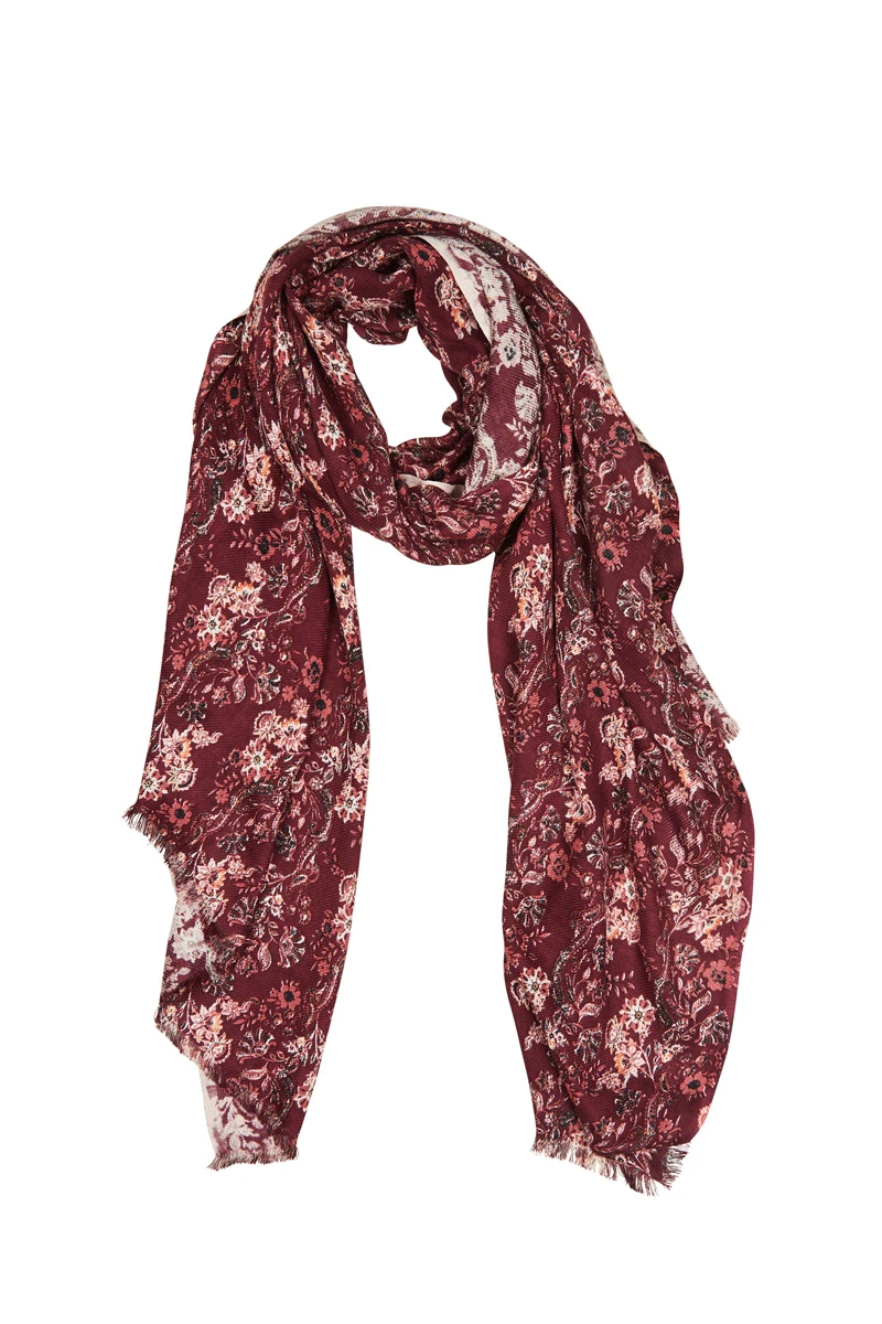 Isle of Mine Splendour Scarf - Cherry