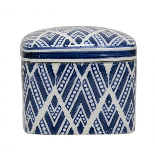 Blue Aztec Jewellery Box