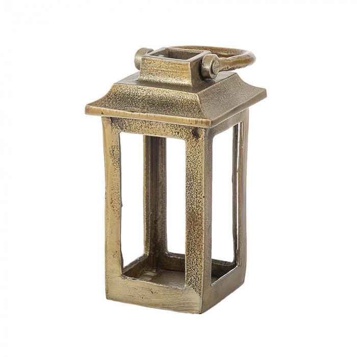 Gold Tealight Casting Lantern