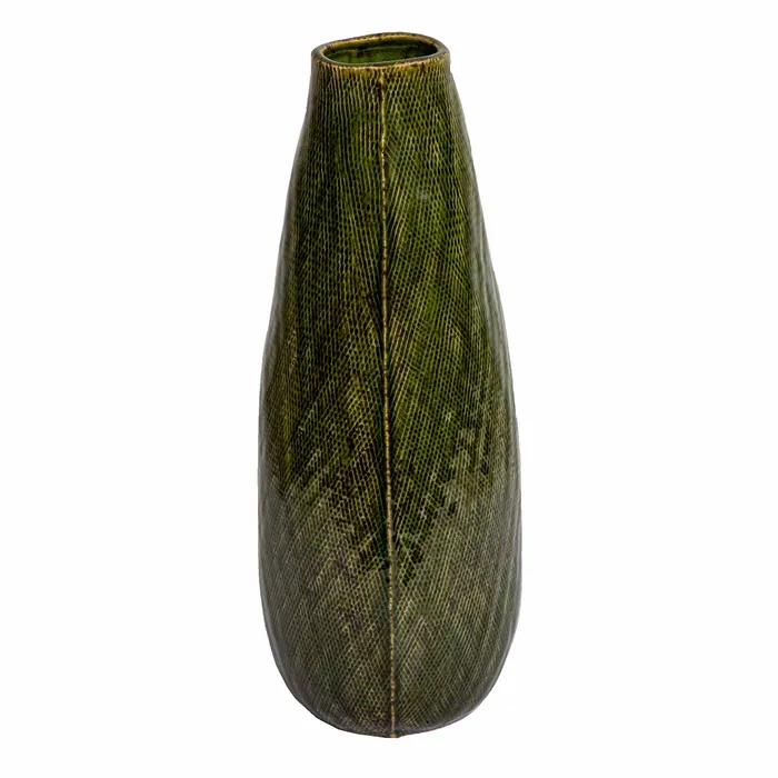 Lena Green Tall Vase