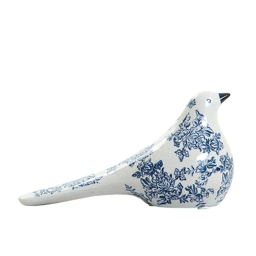 Imperial Blue & White Bird