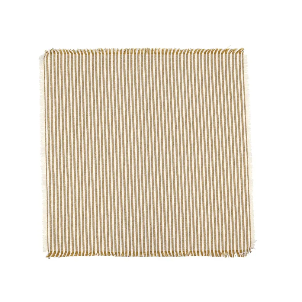 Abby Stripe Mustard Napkin - 4 Pack