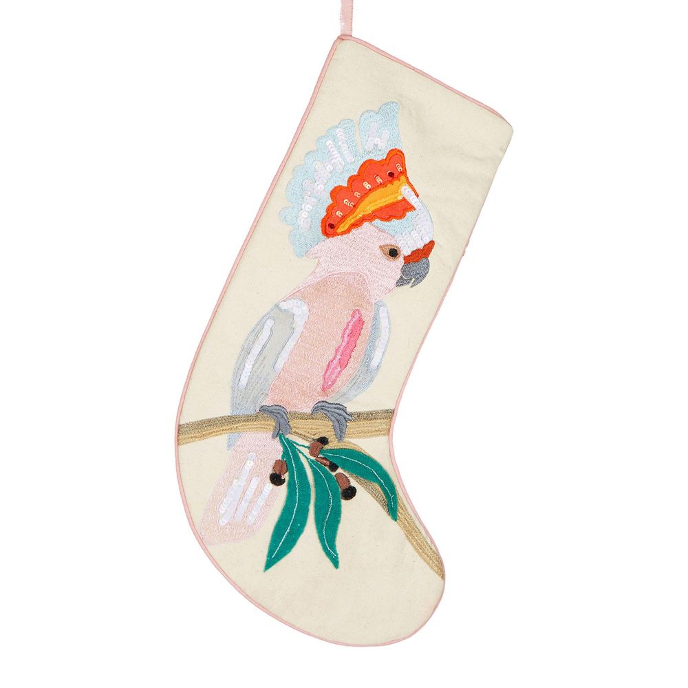 Cockatoo Australian Bird Stocking Pink