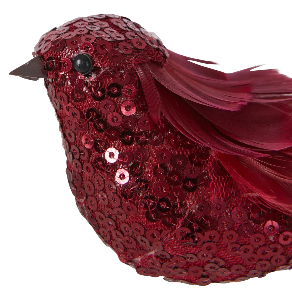 Bardot Sequin Bird - Plum