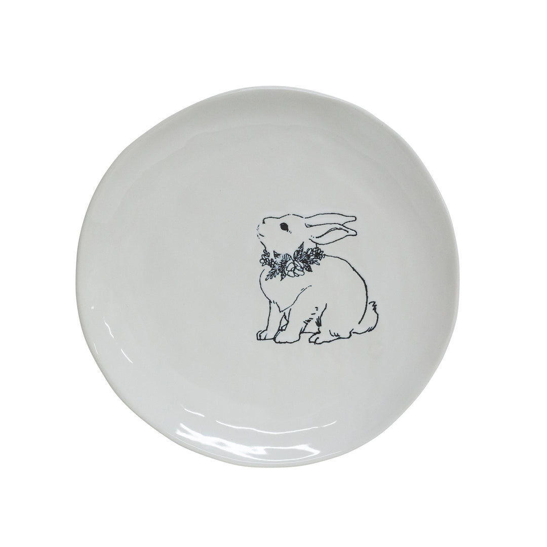 Engraved Large Rabbit Plate