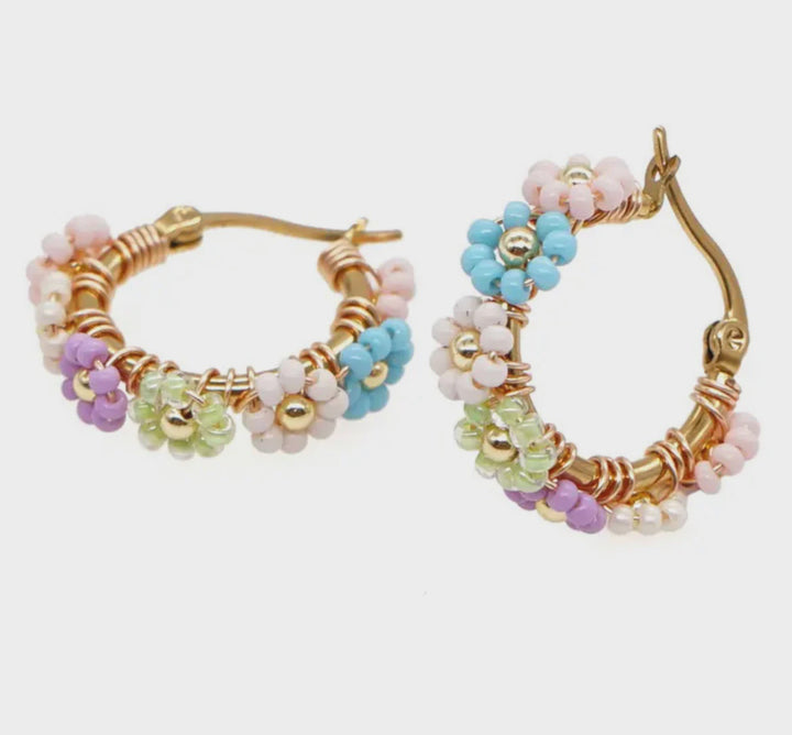 Small Bling Earrings 015 - Pastel