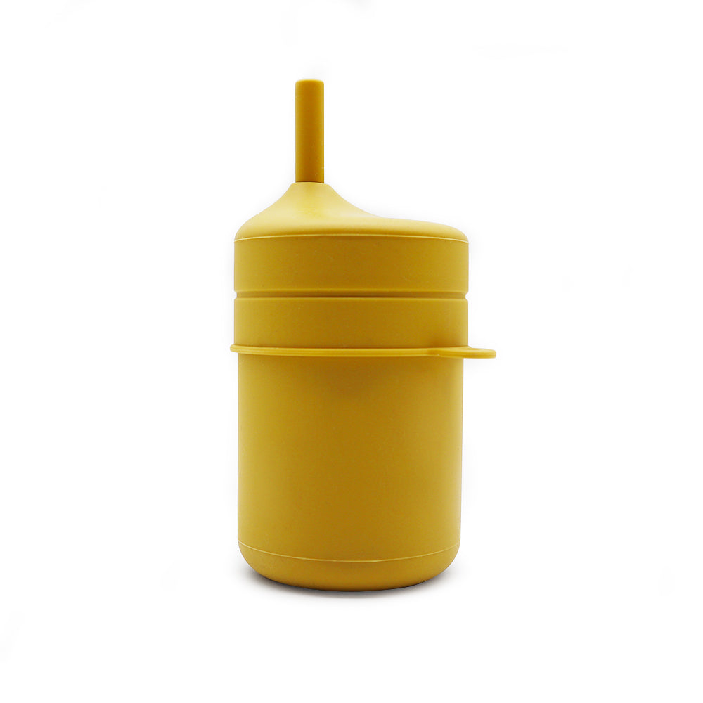 Hello Chester Mango Silicone Straw Cup