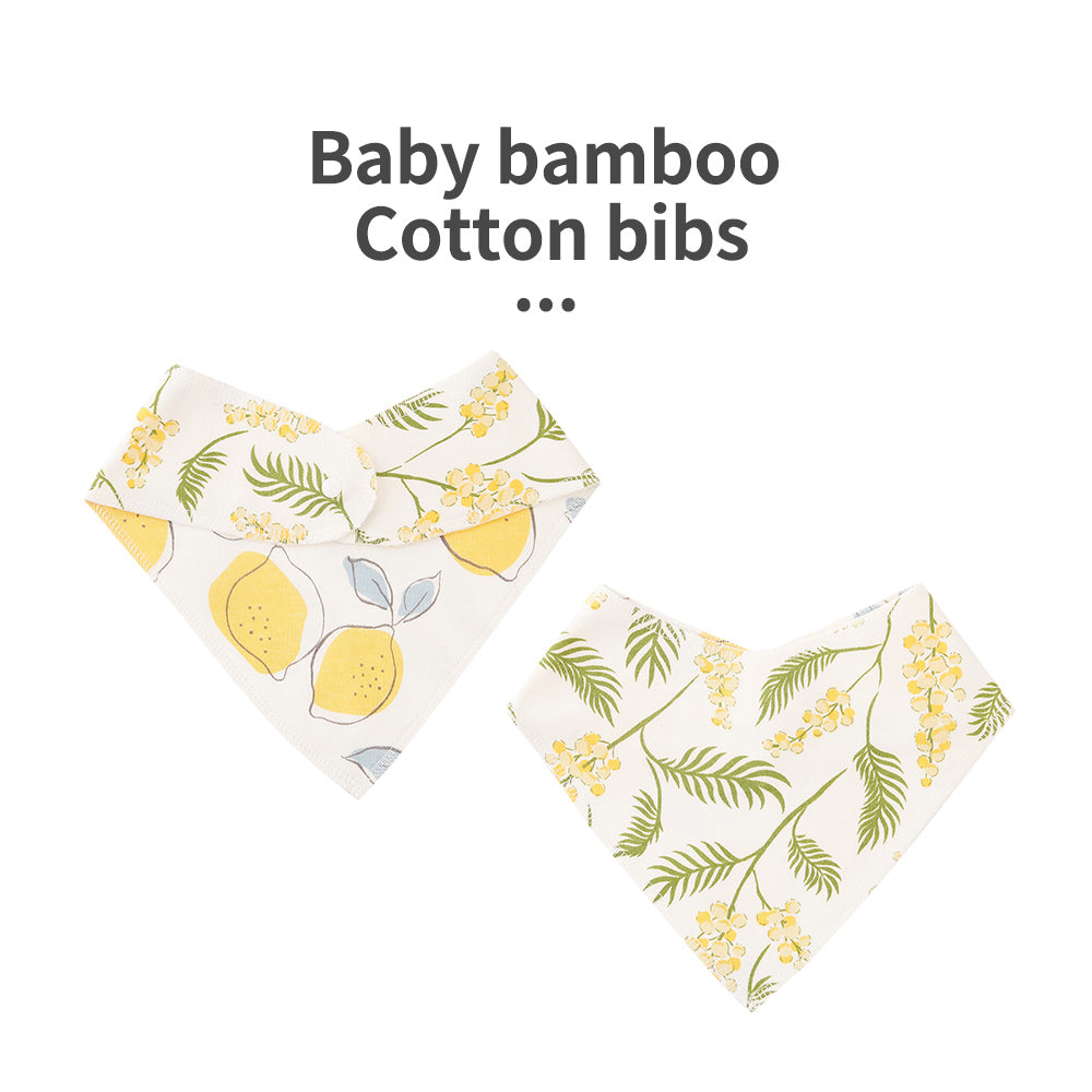 Hello Chester Bamboo Cotton Bib - Lemons
