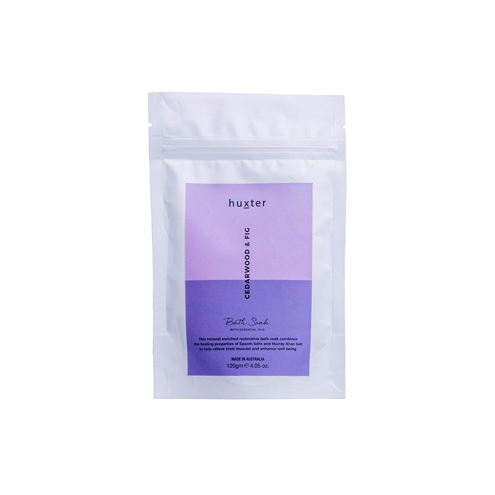 Huxter Bath Soak 120g - Cedarwood & Fig