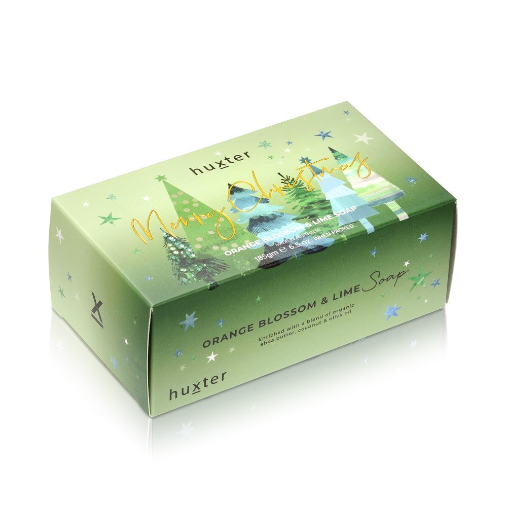 Huxter Xmas Boxed Soap - Green Trees