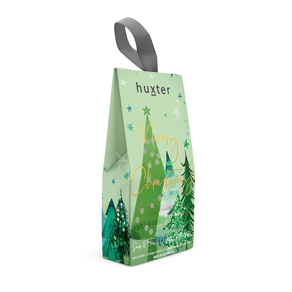 Huxter Soap & Hand Cream Gift Set - Green Trees