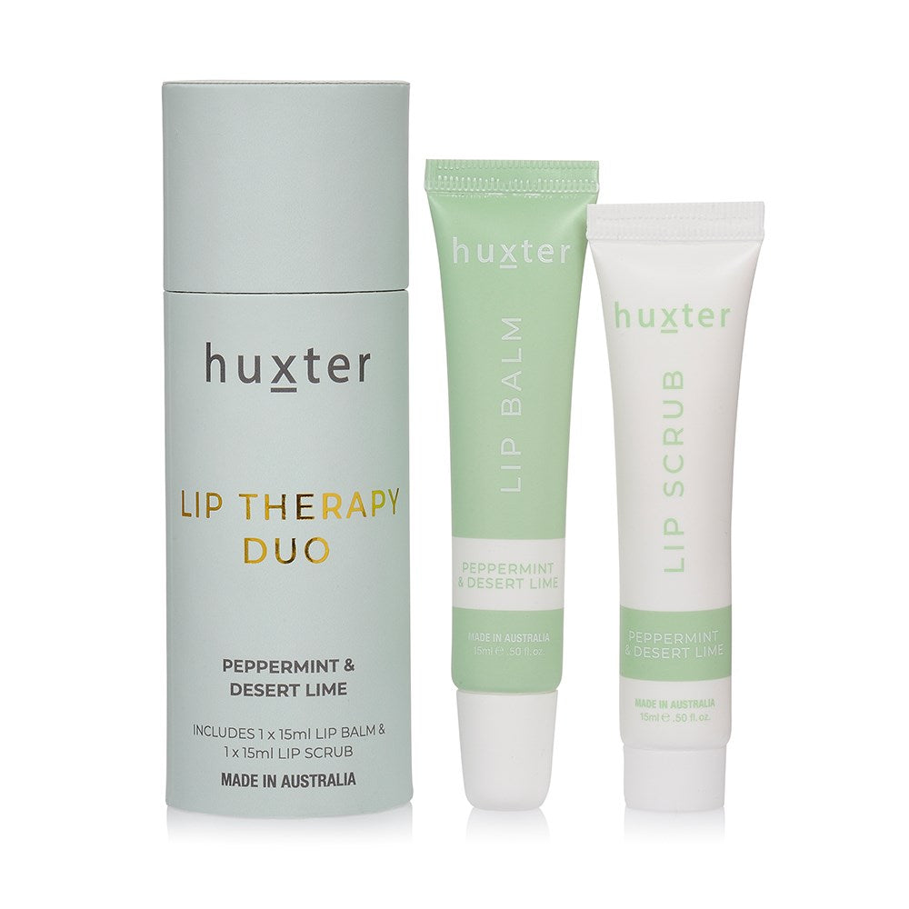 Huxter Lip Therapy Duo - Peppermint & Desert Lime