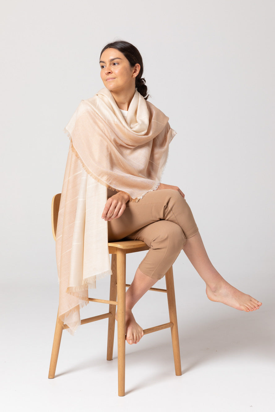 Imani Scarf - Sand/Ginger