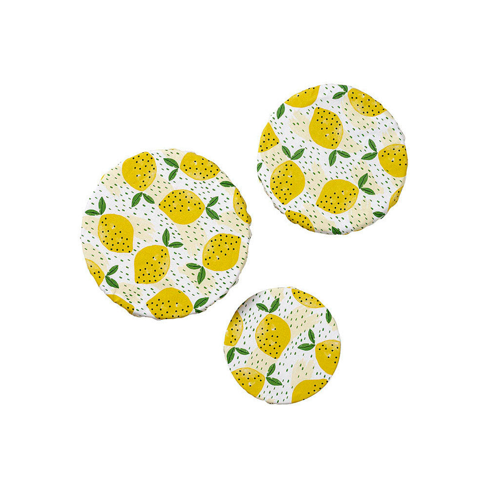 Ladelle Lemony 3pk Stretch Bowl Covers