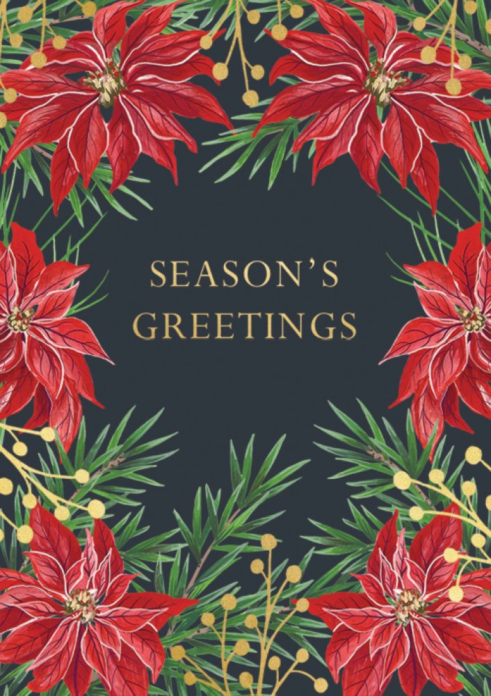 Seasons Greetings Christmas Card