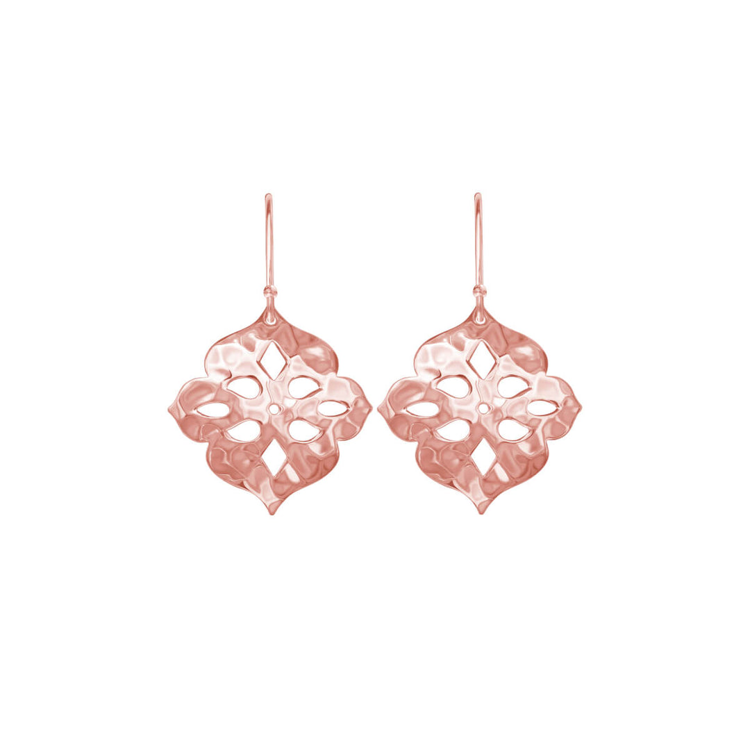 Thai Princess Earrings - Rose Gold Plate