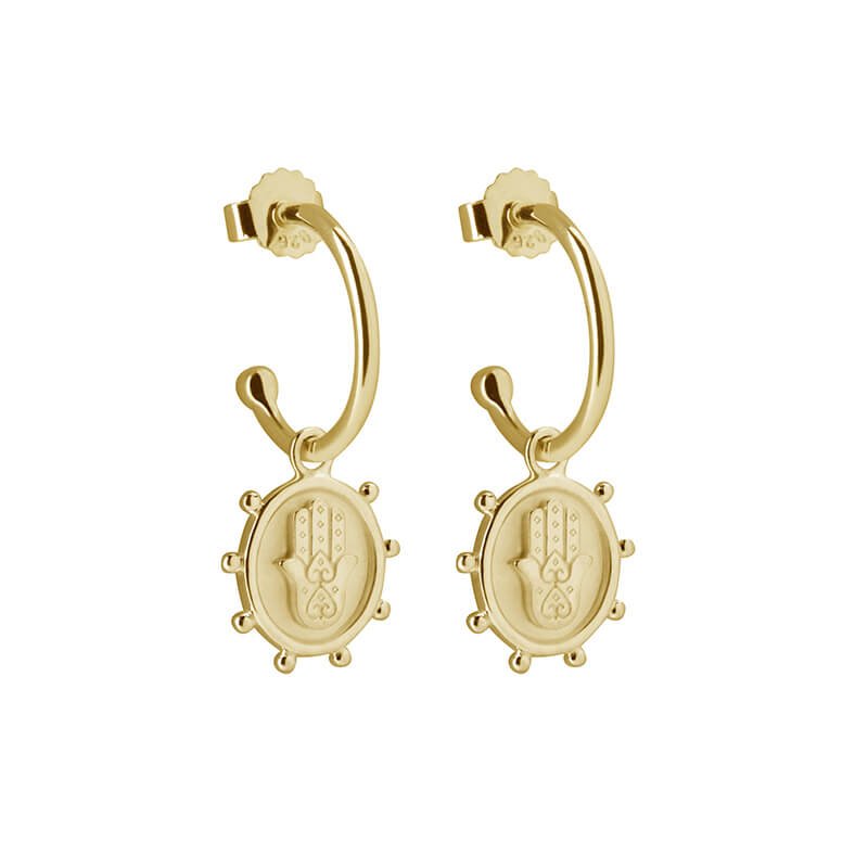 Murkani Protect Earrings - Yellow Gold Plate