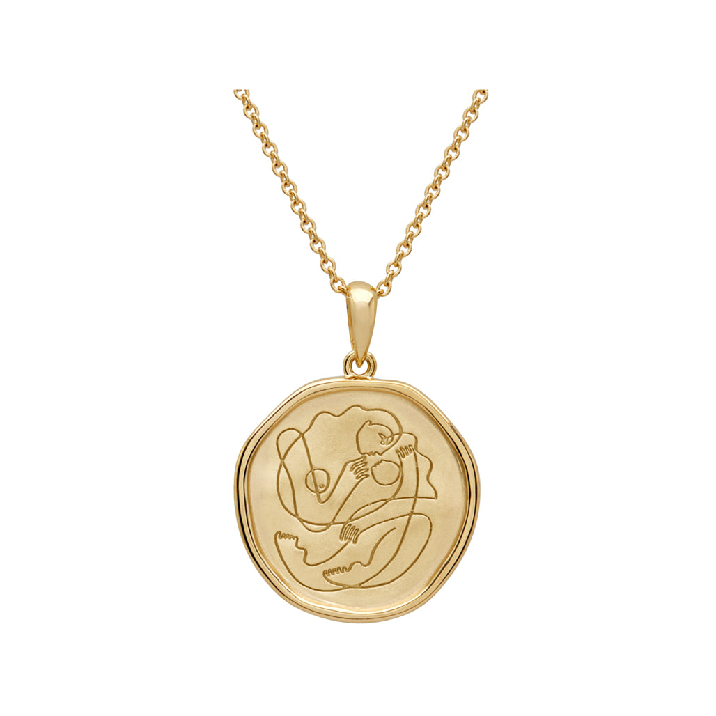 Motherhood Necklace - Yellow Gold Plate