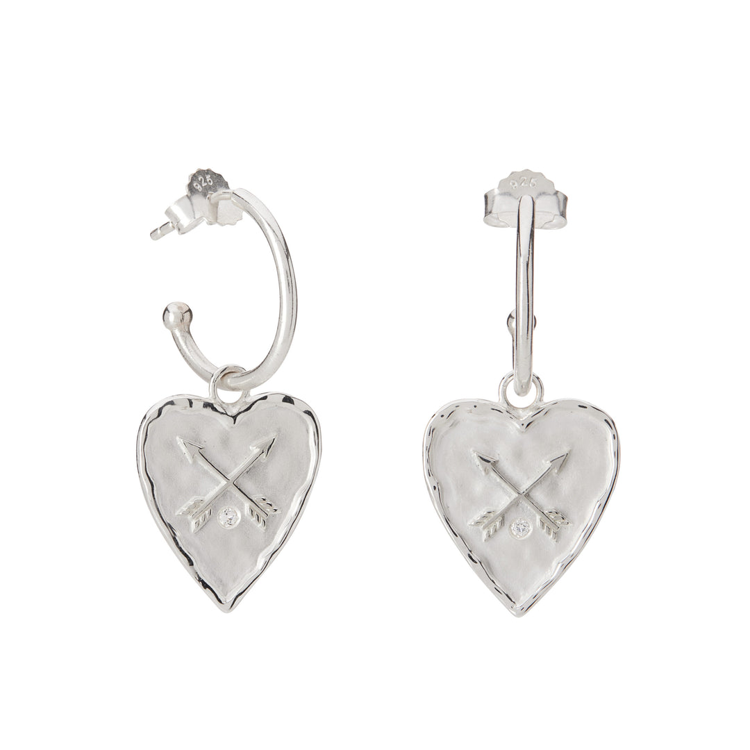 Heart Earrings - Sterling Silver