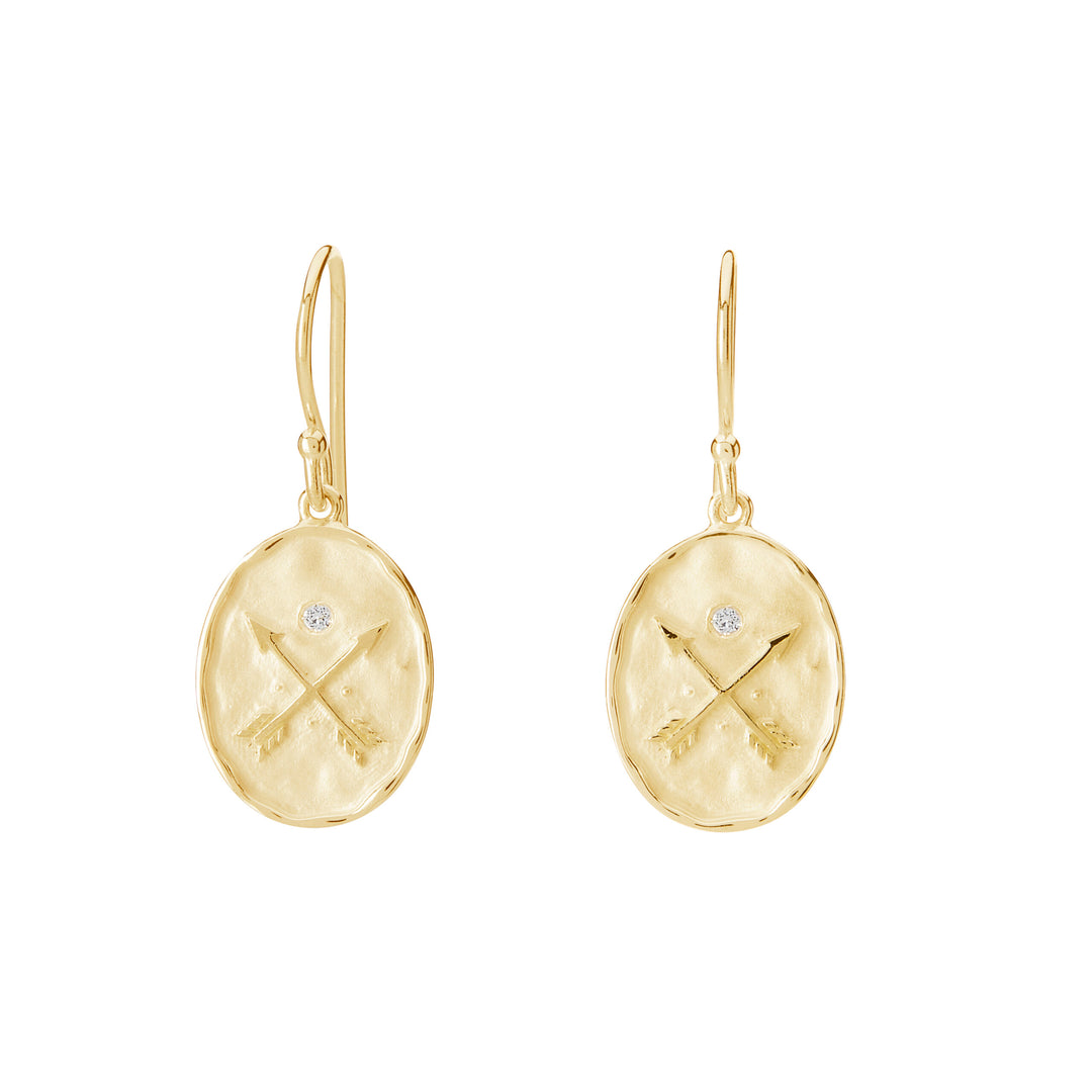 Small Heirloom Earrings - Yellow Gold Plate