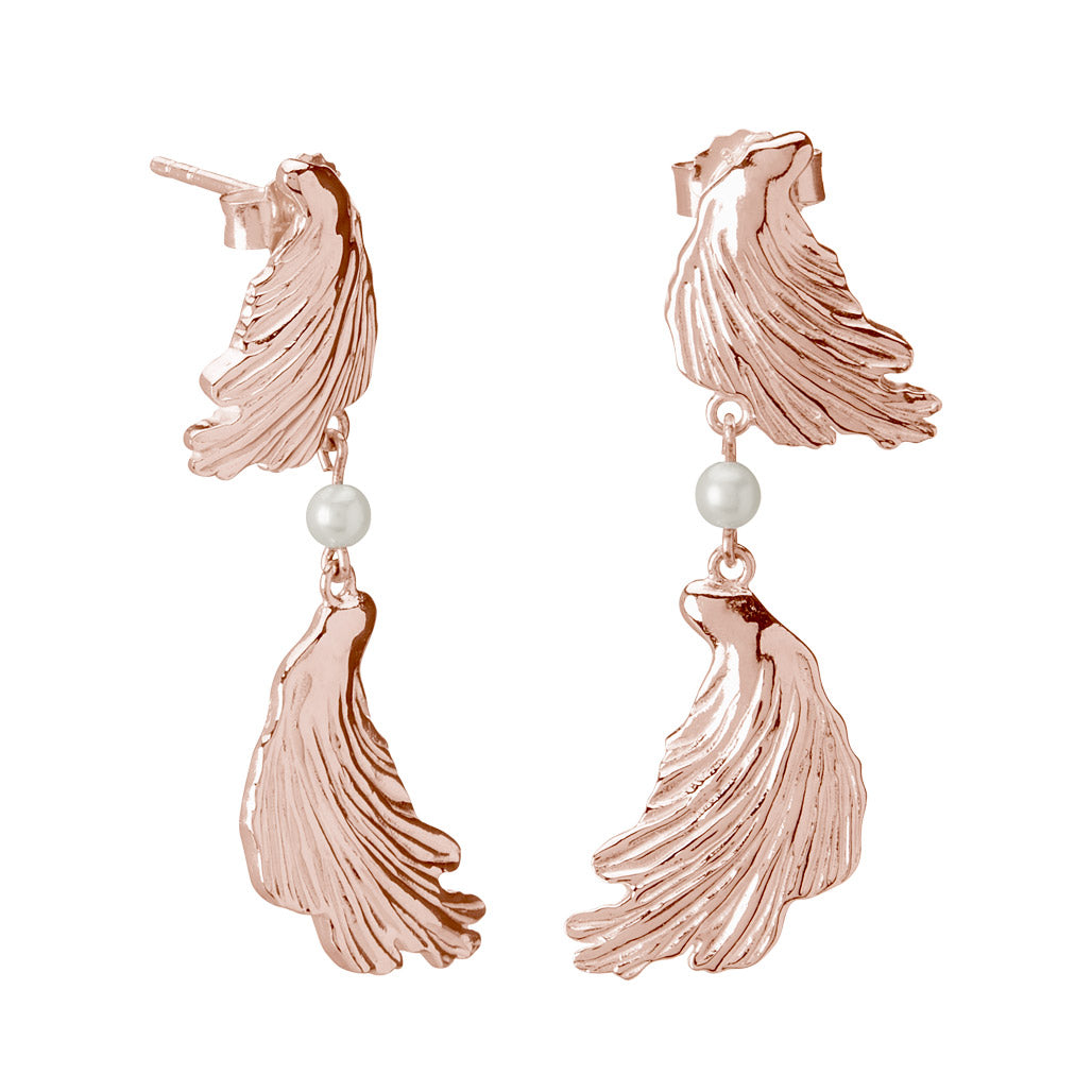 Murkani Nostalgic Icon Earrings - Rose Gold Plate