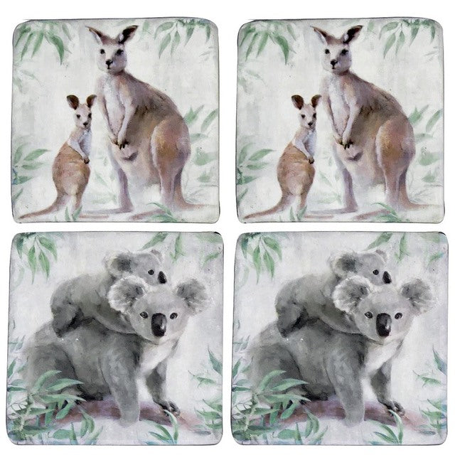 Australian Animals Resin Coasters - Set of 4