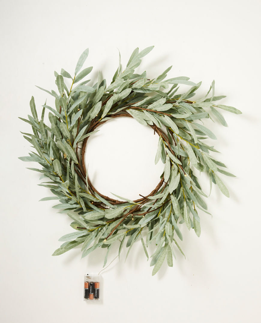 Eucalyptus LED Wreath