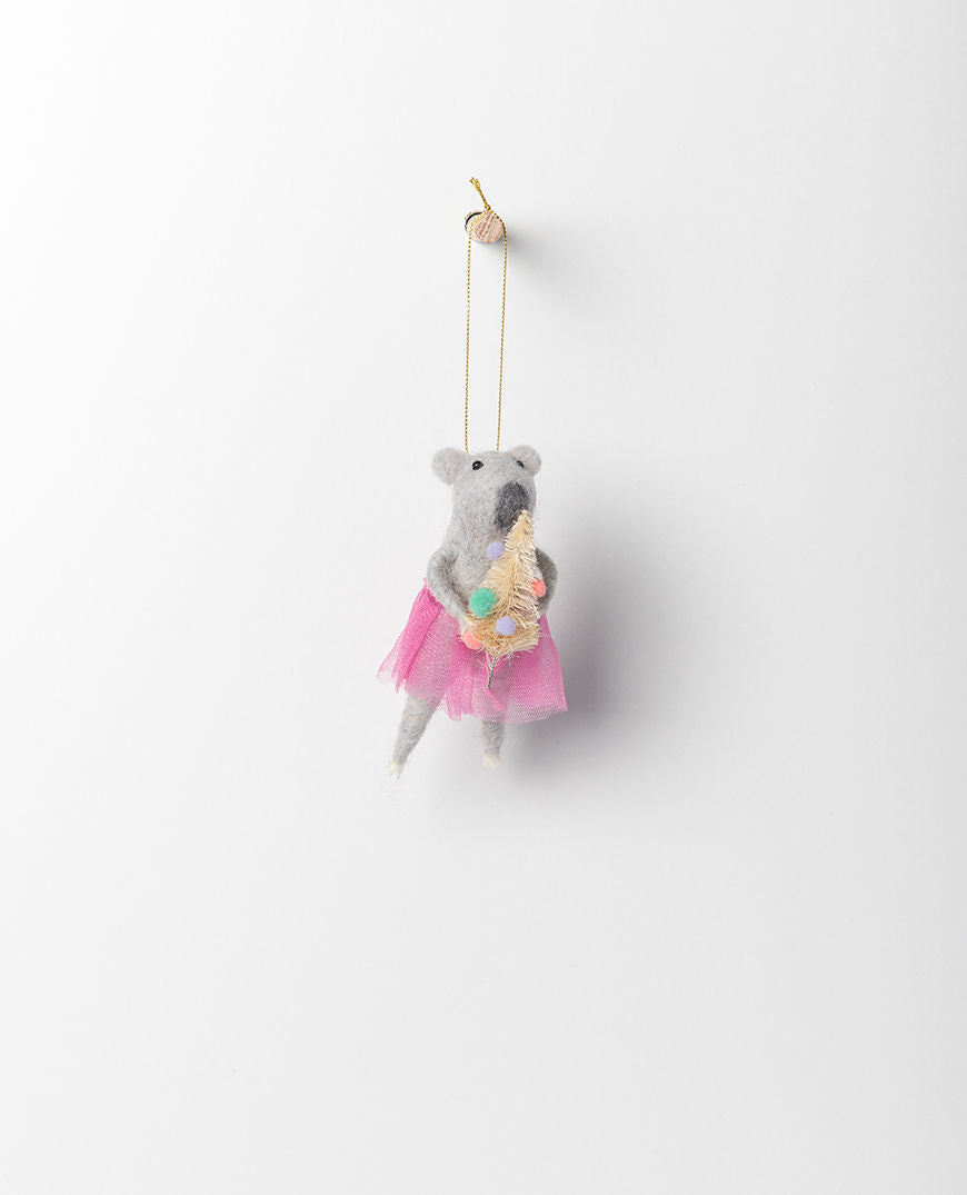 Carousel Hanging Koala Girl w Tree