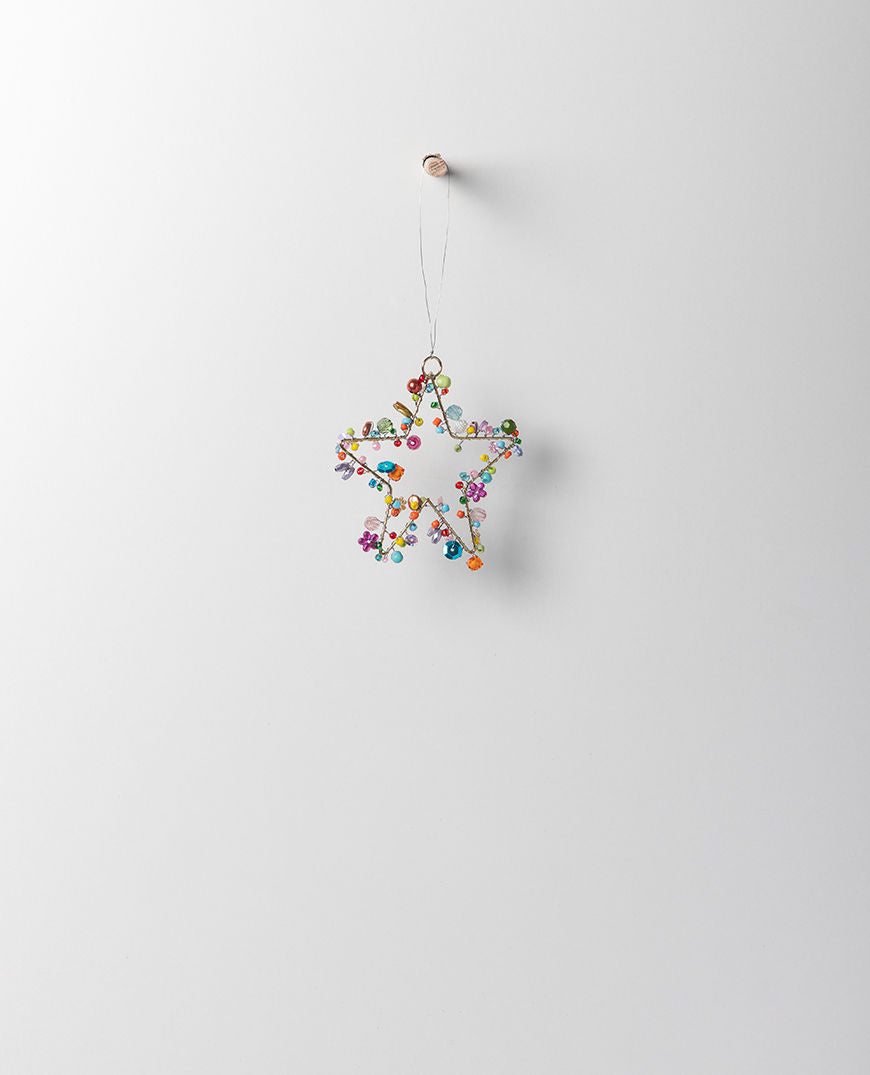 Carousel Hanging Beaded Star