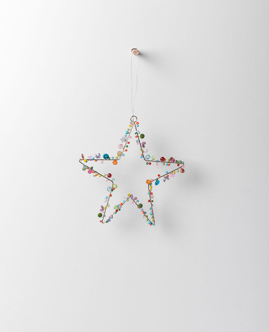 Carousel Hanging Beaded Star