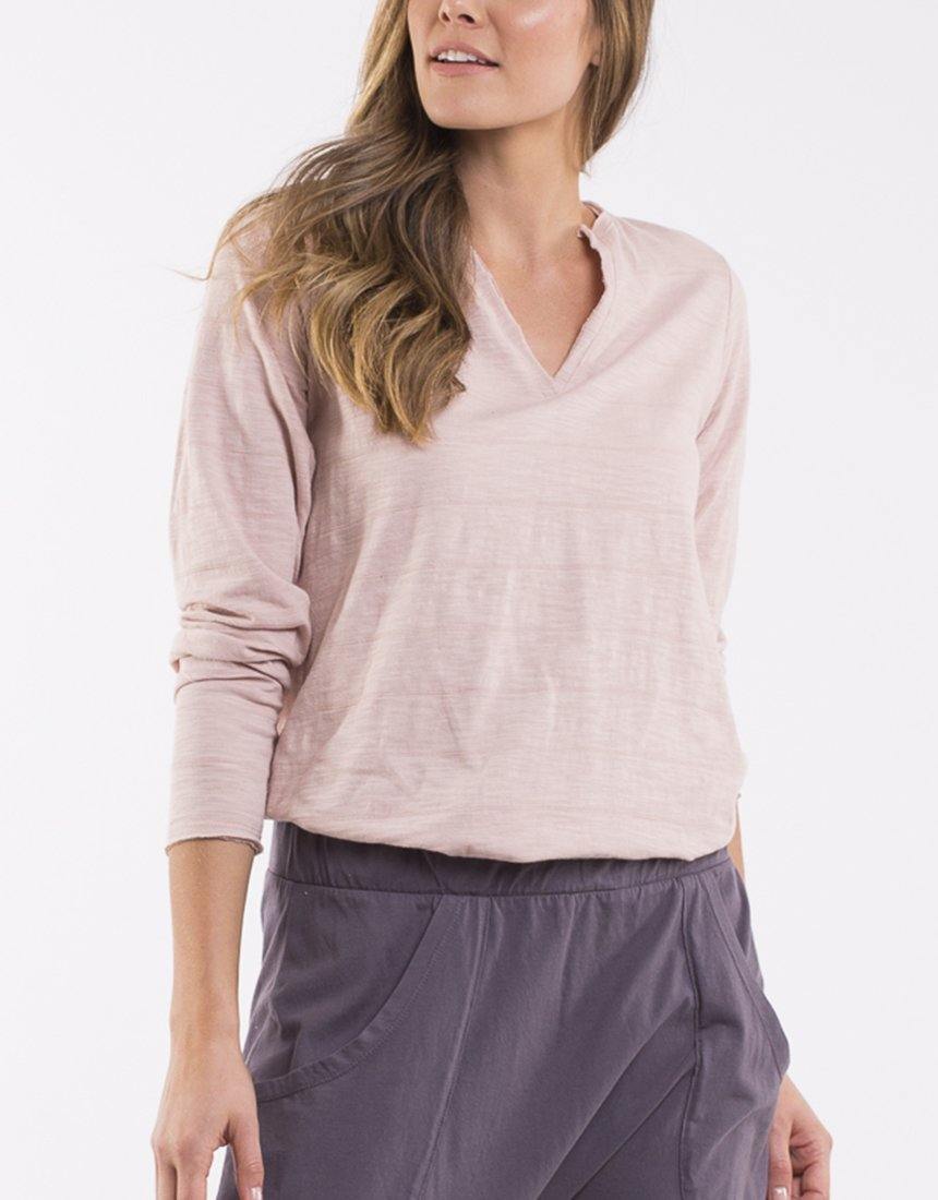 Elm Coles Bay Pink Long Sleeve Henley