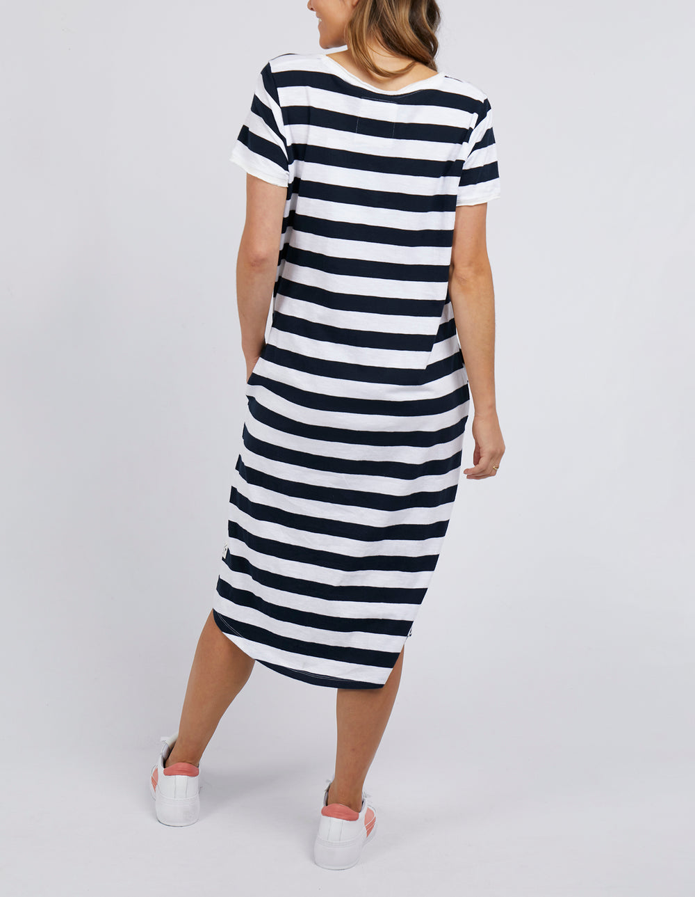 Elm Maeve Midi Dress -  Navy Stripe