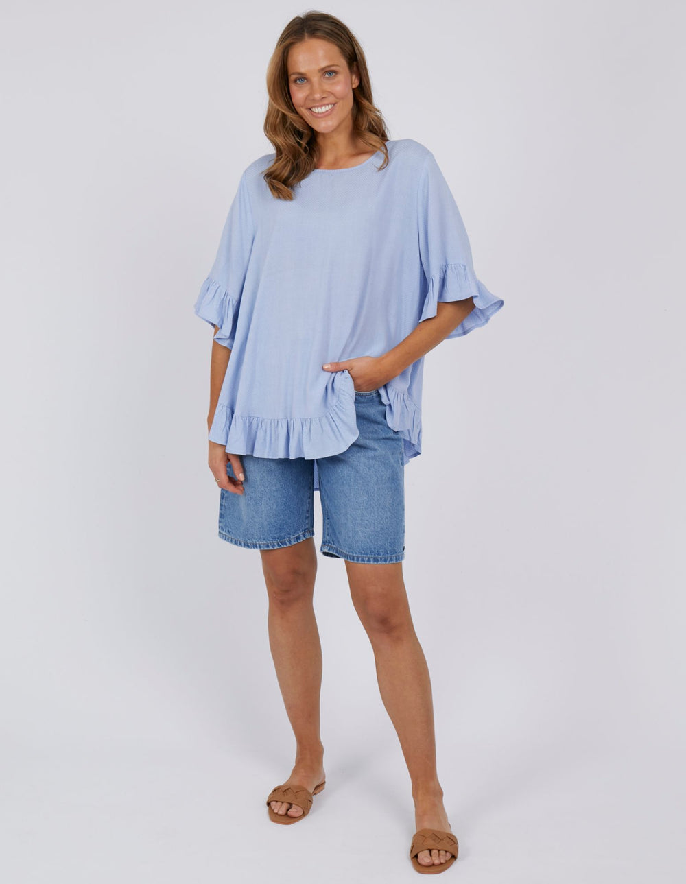 Elm Kiara Top - Sky Blue